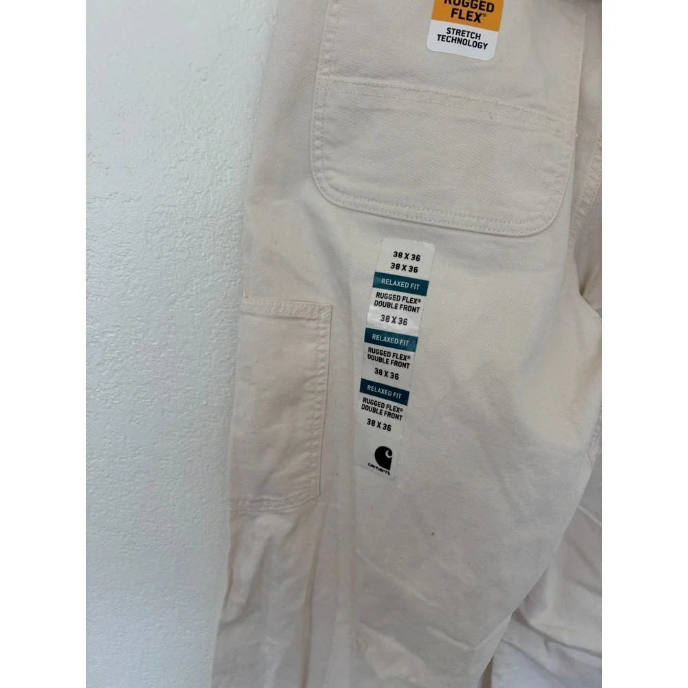 Carhartt Jeans 38x36 Relaxed Fit Rugged Flex Rigby Double Front Utility Work